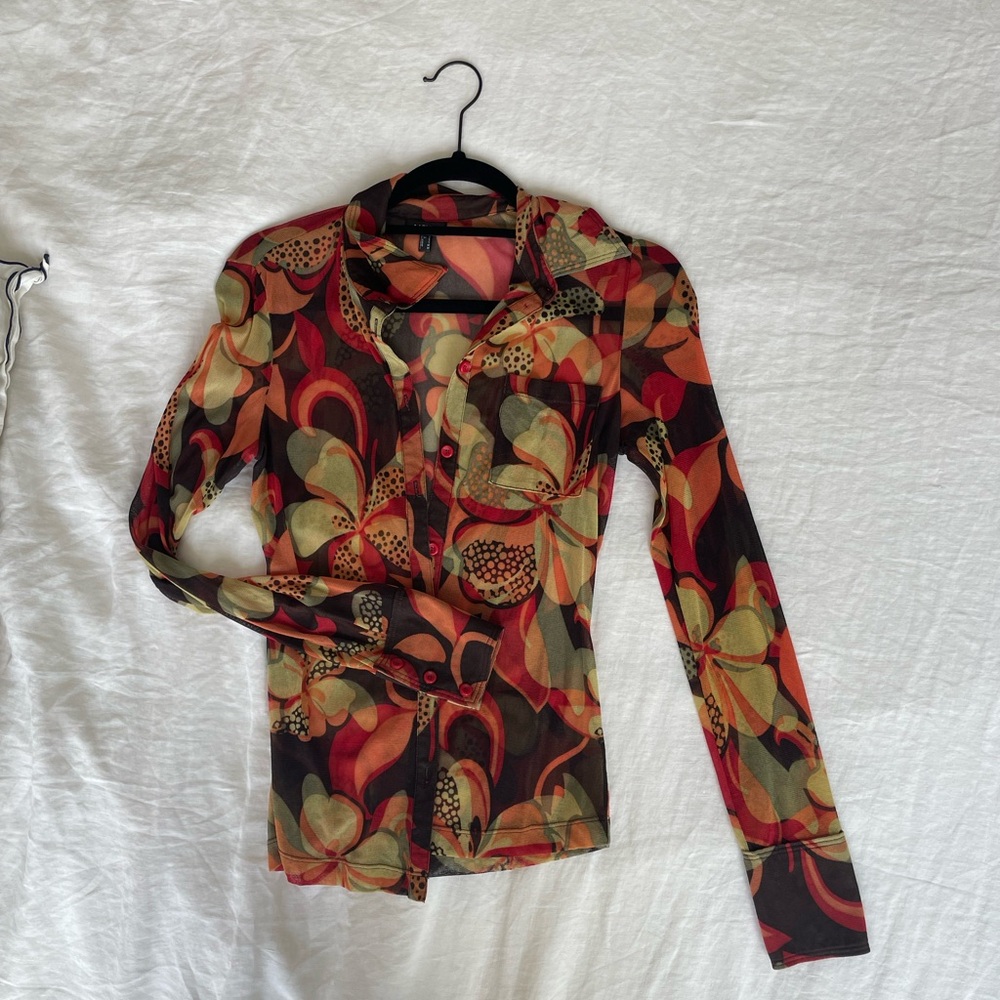 Y2K Vintage MEXX mesh top
